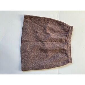 Wool blend lined skirt